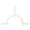 Ekena Millwork Ericson Architectural Grade PVC Gable Bracket, 84"W x 56"H x 4"D x 4"F, 16/12 Pitch GBP084X56X0404ERI00 - alternate 3